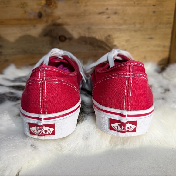 Vans Red and White Sneakers - Picture 5 of 10